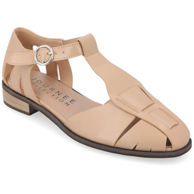 Journee Collection Collection Women's Azzaria Flats In Beige