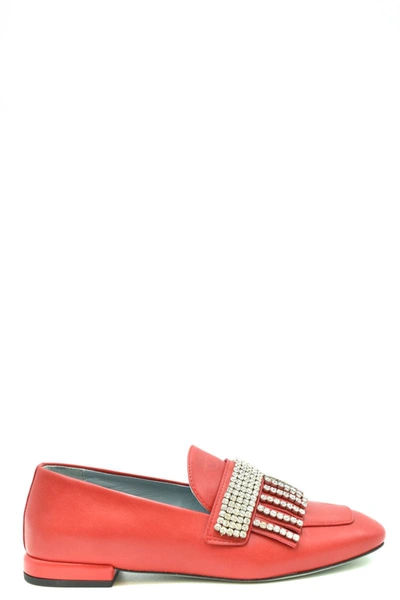 Chiara Ferragni Womens Red Other Materials Loafers