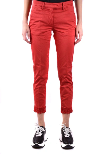 Dondup Trousers In Red