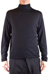 Isabel Benenato Black Wool And Cashmere Blend Sweater In Black