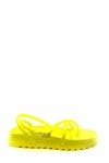 Chiara Ferragni Thong Sandals In Synthetic Leather In Yellow