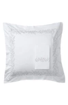 Melange 600 Thread Count Cotton Floral Pillow Shams In White