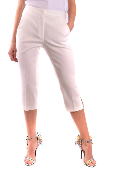 Moschino Trousers In White