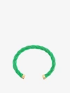 Bottega Veneta Twist Cuff Bracelet In Green
