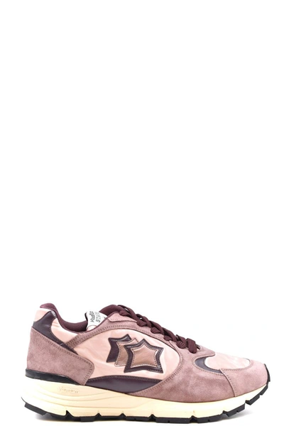 Atlantic Stars Mira Techno-fabric And Leather Trainers In Pink