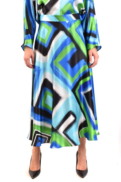 Gianluca Capannolo Womens Multicolor Silk Skirt
