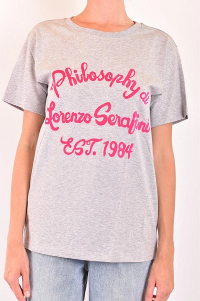 Philosophy Di Lorenzo Serafini T-shirts In Grey