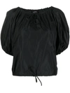 Emporio Armani Woman Top Black Size 10 Polyester In Black