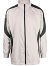 Givenchy Logo Zip-up Jacket With High Neck And Pockets In Grey