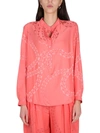 Stella Mccartney Women's Silk Blend Shirt In Pink
