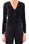 Boutique Moschino Women's Black Other Materials Cardigan In Black