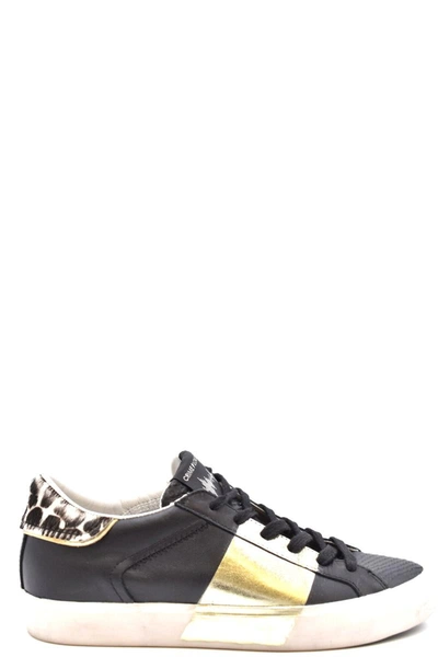 Crime London Womens Black Other Materials Sneakers