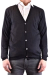 Drumohr Man Cardigan Black Size 34 Cotton