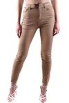 Pinko Logo Casual Pants In Beige
