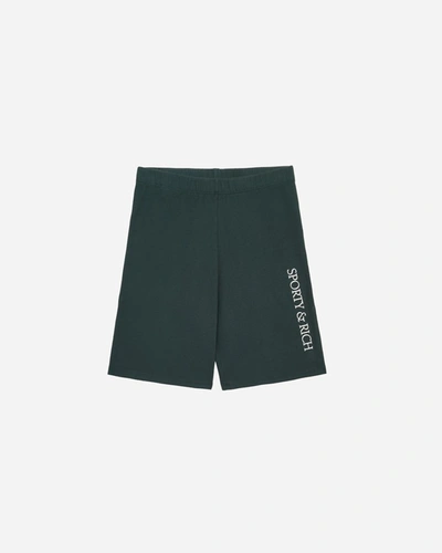 Sporty And Rich Health Ivy Biker Short In Green