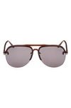 TOM FORD TERRY 62MM OVERSIZE AVIATOR SUNGLASSES