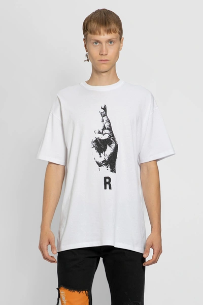 Raf Simons Man White T-shirts
