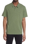 JOHN VARVATOS VICTOR SOLID SLUB COTTON POLO