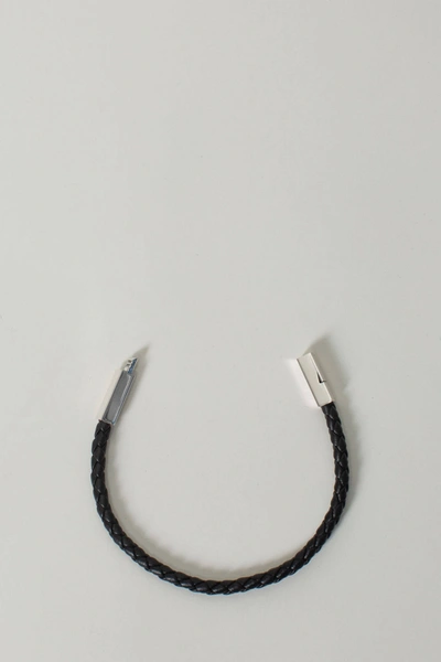 Bottega Veneta Black Braid Bracelet