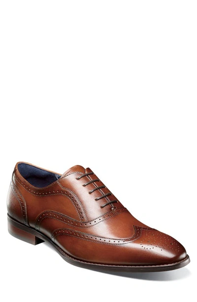 Stacy Adams Nichols Mens Wing Oxford Shoes In Brown