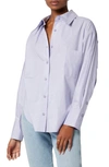 Equipment Quinne Embroidered Cotton Shirt In Languid Lavender
