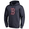Fanatics Branded Navy Boston Red Sox Static Logo Pullover Hoodie In Navy