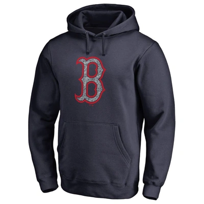 Fanatics Branded Navy Boston Red Sox Static Logo Pullover Hoodie