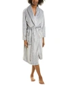 Ellen Tracy Plush Robe In Grey