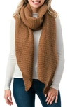 Marcus Adler Ultrasoft Whipstitched Scarf In Cinnamon