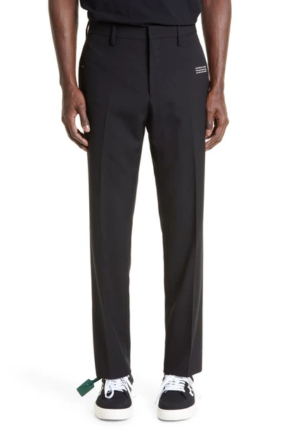 Off-white Corp Tailored Trousers In Black