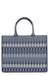 Furla Womens Opportunity Woven Logo Tote Bag In Toni Blu Denim Tde In Blue Denim