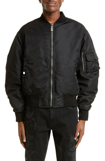 Givenchy Wool Bomber Jacket In Blue