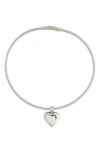 Petit Moments Irresistible Heart Charm Necklace In Silver