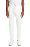 Eleventy Relaxed Fit Trousers Drawstring Waistband In White