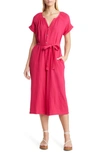 TOMMY BAHAMA CORAL ISLE BELTED COTTON JUMPSUIT