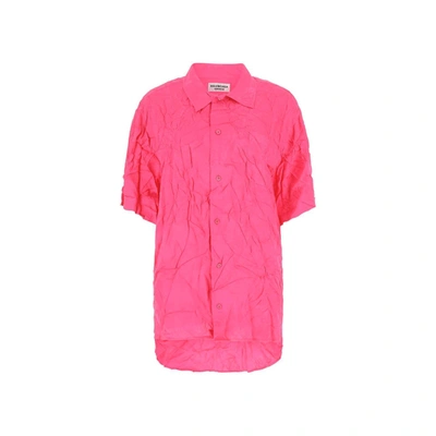 Balenciaga Viscose Shirt In Pink