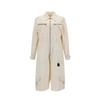 Maison Margiela Pocket-detail Knee-length Playsuit In Beige