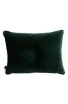 Hay Green Velvet Dot Cushion In Dark Green