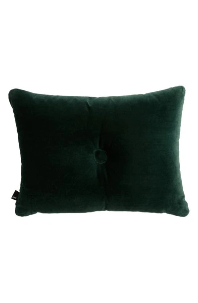 Hay Green Velvet Dot Cushion In Dark Green