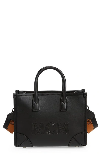 Mcm Munchen Tote Large In Black