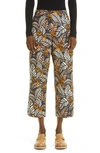 Max Mara Arizona Printed Straight-leg Trousers In Ultramarine