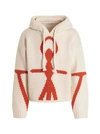 Jw Anderson Anchor Logo-detail Hoodie In White