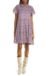 Isabel Marant Étoile Lanikaye Ruffled Tiered Floral-print Cotton-voile Mini Dress In Multi