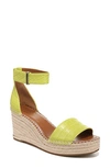 Franco Sarto Clemens Platform Wedge Sandal In Green