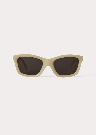 Totême The Classics Sunglasses Bone In Brown