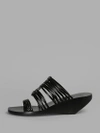 RICK OWENS RICK OWENS WOMEN'S BLACK MIGNON ADLER SLIVER SANDALS