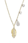 Meira T LEAF PENDANT NECKLACE,1N8108TY