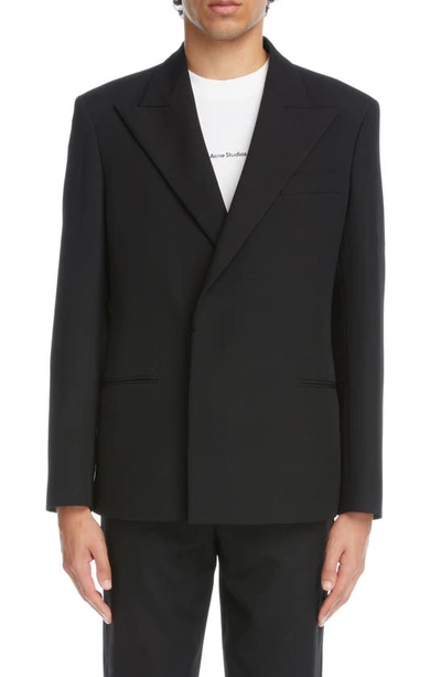 Acne Studios Double-breasted Jacket In Black