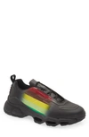 Prada Collision Cross Rubber Sneakers In Mela