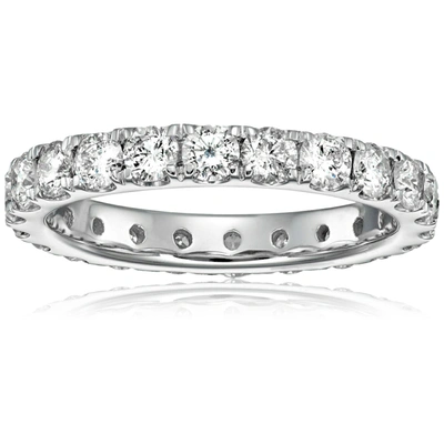 Vir Jewels 2 Cttw Diamond Eternity Ring Wedding Band 14k White Gold Prong Set